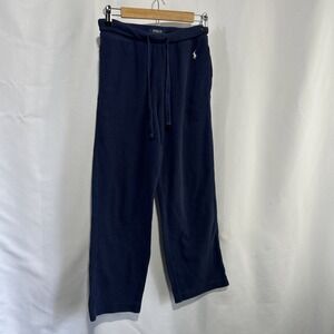 Polo Ralph Lauren Waffle Knit Lounge Pants Navy Blue Sleepwear Women's Sz S 👀